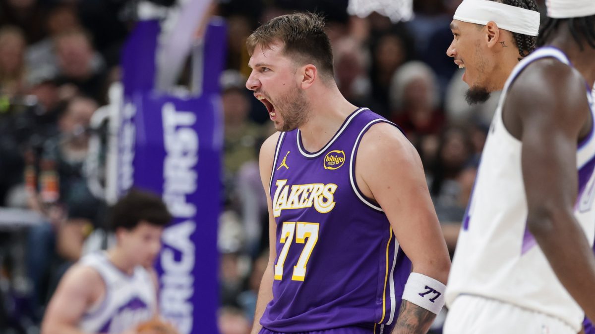 Luka Doncic, durante el partido contra Utah Jazz.