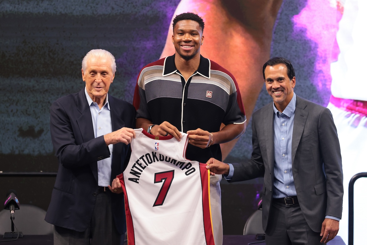 Miami Heat presents their new Greek god